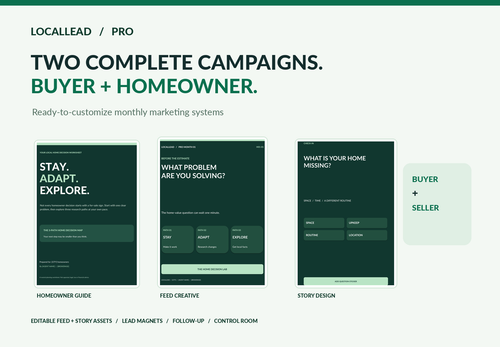 LocalLead Pro — The Unlisted Decision real estate marketing kit cover
